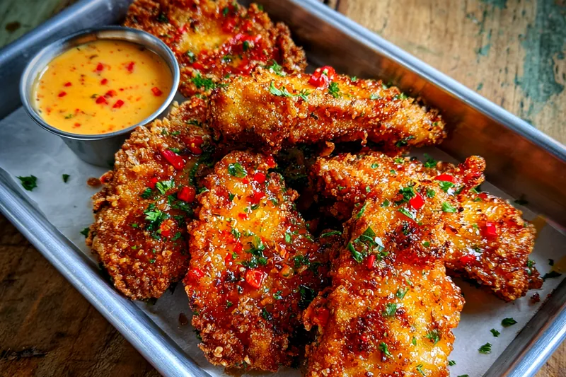 Cooking process for Crispy Fried Chicken