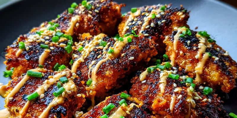 Delicious Crispy Hawaiian Chicken served on a plate