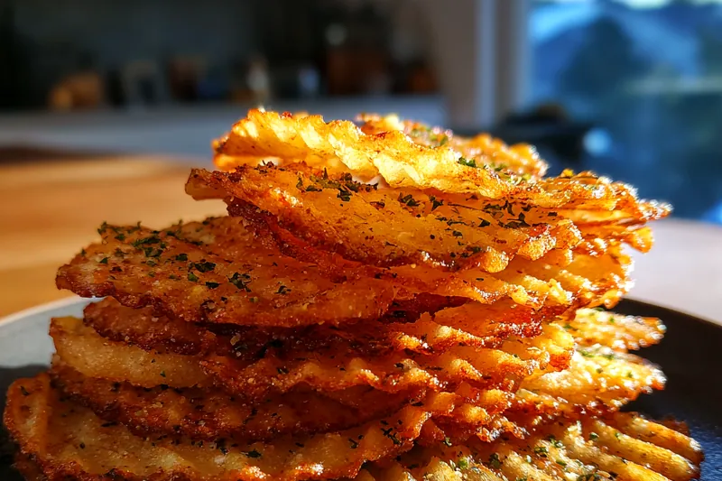 Cooking process for Crispy Herb-Seasoned Chips