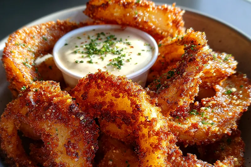 Cooking process for Crispy Onion Chips