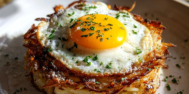 Crispy Potato Egg Nest