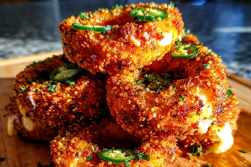 Cooking process for Crispy Stuffed Onion Rings