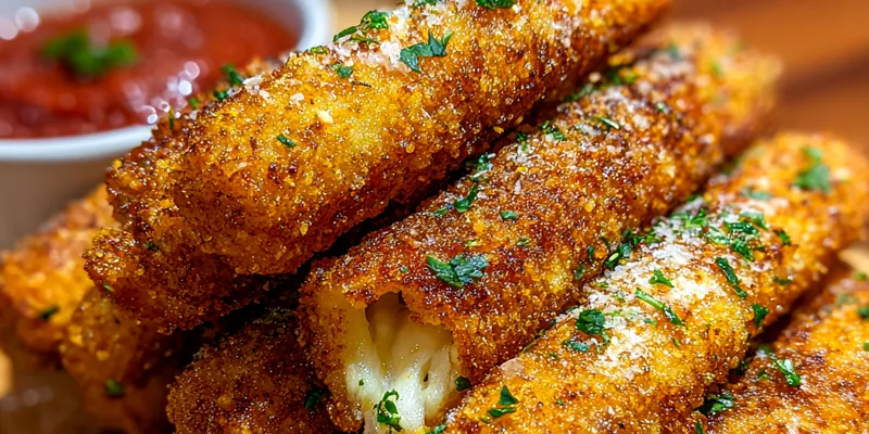 Crunchy Mozzarella Sticks Delight