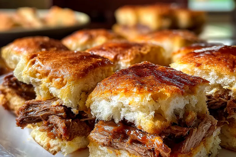 Baked Cuban Inspired Pull-Apart Sliders