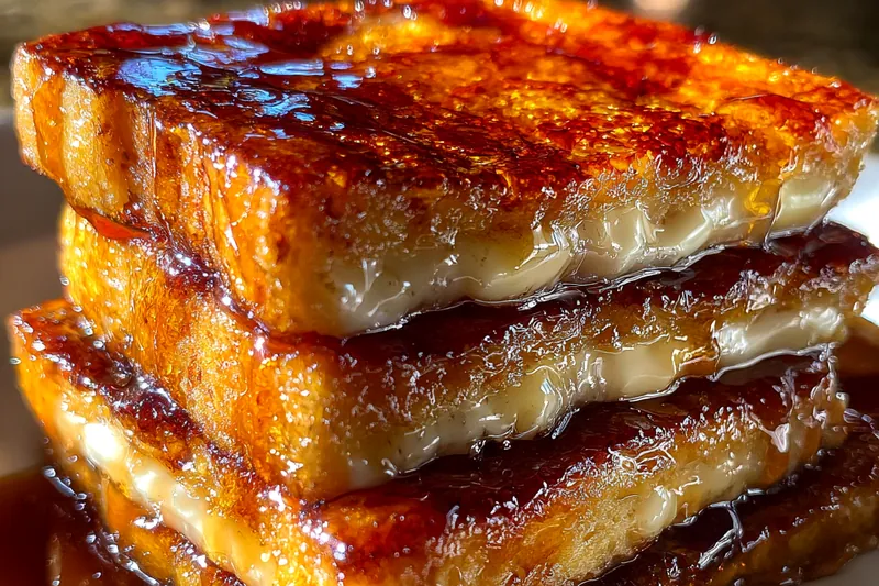 Cooking process for Decadent Caramel Toast Delight