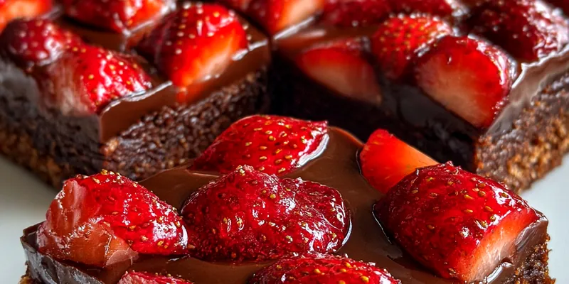 Delicious Decadent Chocolate Berry Delight served on a plate