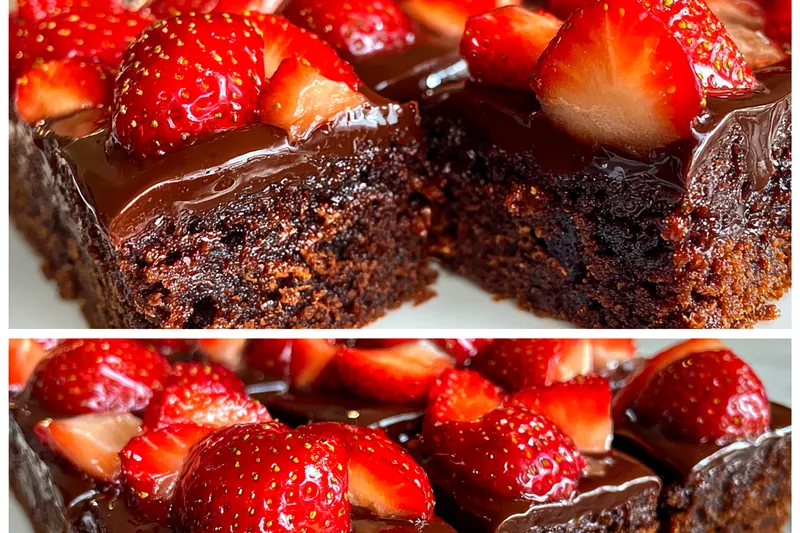 Fresh ingredients for Decadent Chocolate Berry Delight