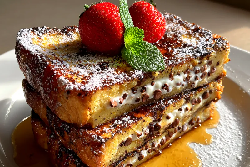 Fresh ingredients for Decadent Chocolate Chip Toast