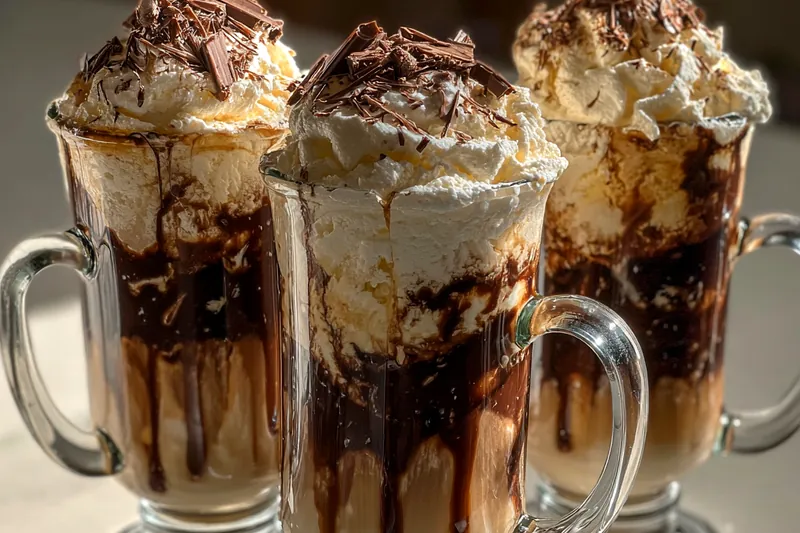 Cooking process for Decadent Chocolate Float