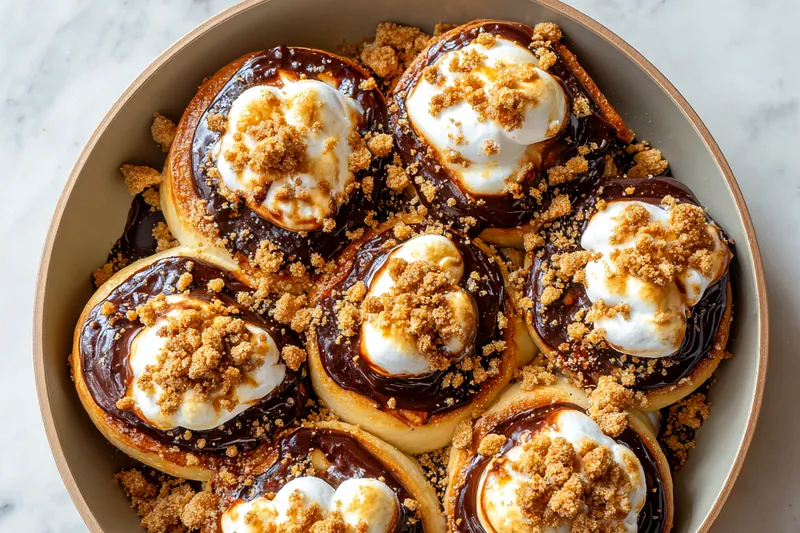 Cooking process for Decadent Chocolate Pastry Rolls