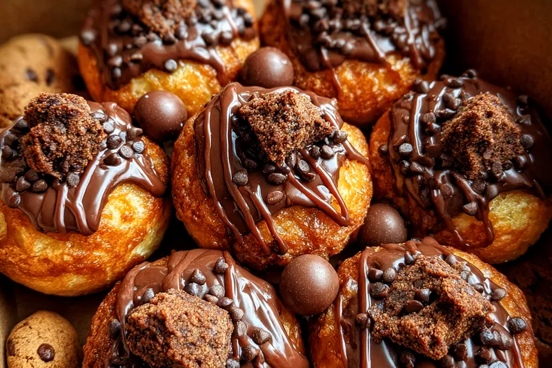 Cooking process for Decadent Chocolate Topped Pastries