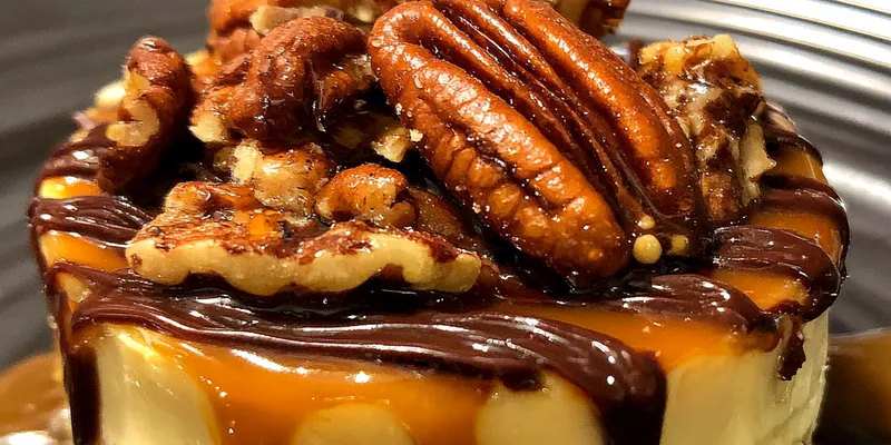 Decadent Pecan Caramel Cheesecake