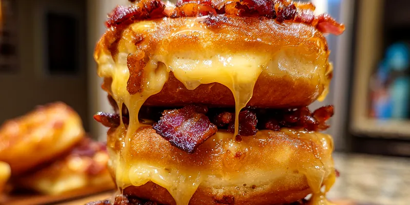 Indulgent Donut Grilled Cheese
