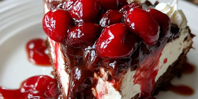 Delicious Easy Black Forest Cheesecake