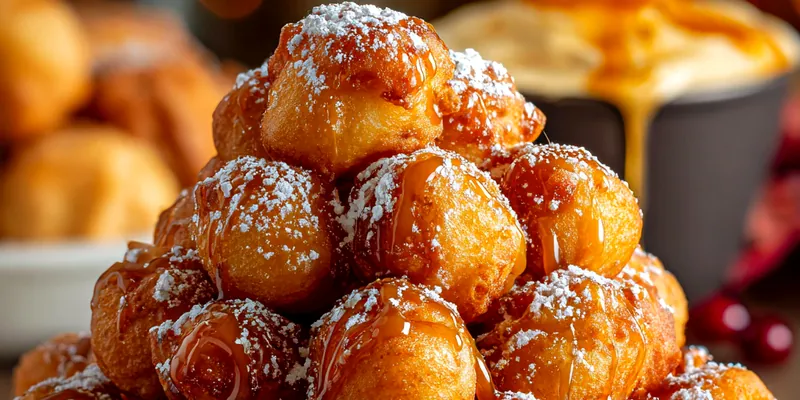 Delicious Easy Carnival Funnel Bites served on a plate
