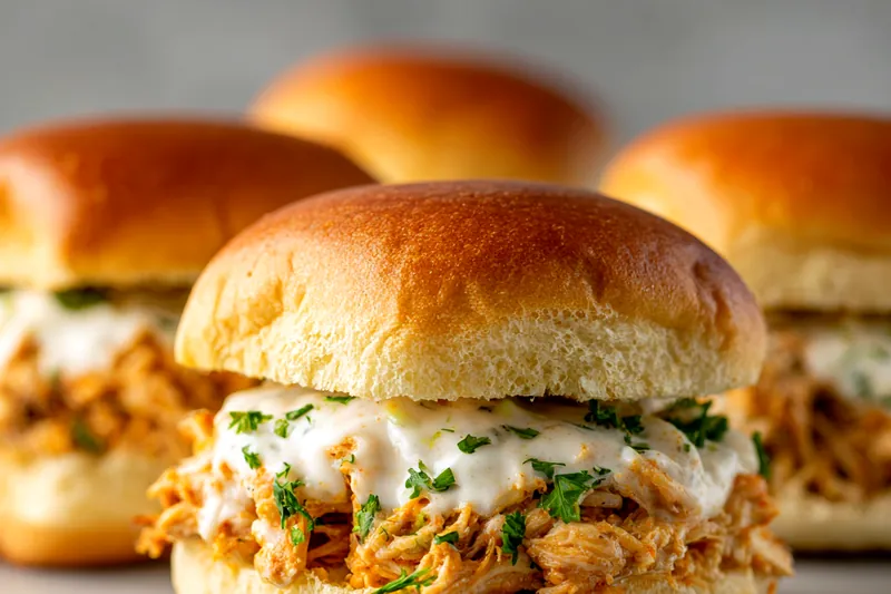 Sizzling Chicken Alfredo mixture cooking in a skillet