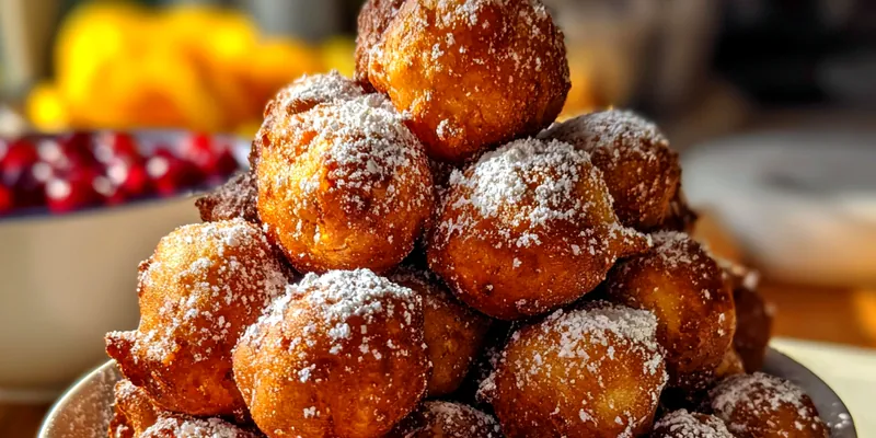 Delicious Easy Homemade Funnel Bites served on a plate