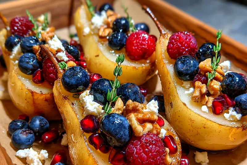 Cooking process for Elegant Baked Pears Delight