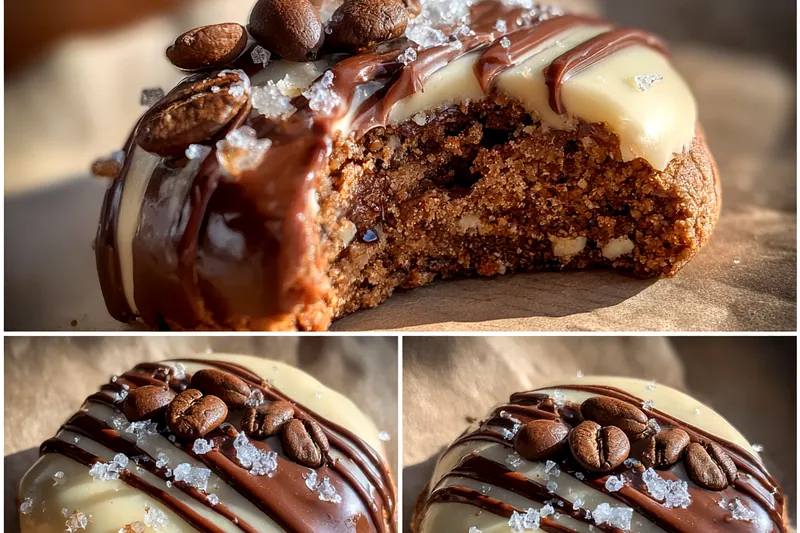 A colorful assortment of ingredients laid out for Espresso Martini Cookie Delight including flour, cocoa powder, and chocolate chips.