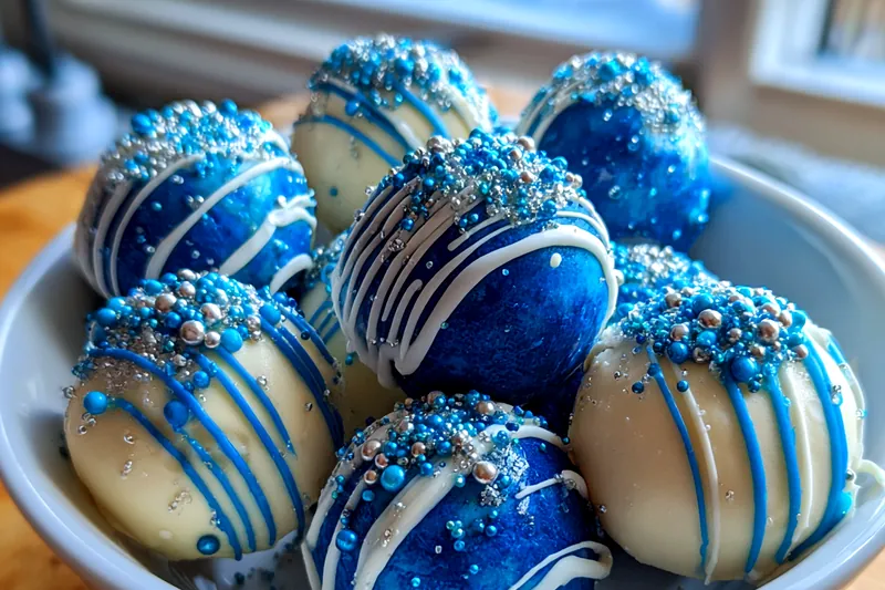 Fresh ingredients for Festive Blue Truffle Treats