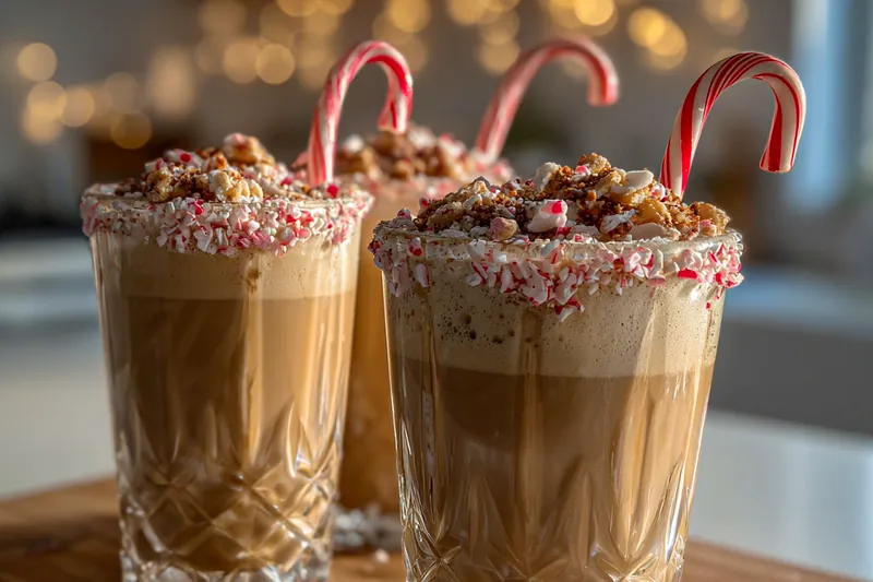 Cooking process for Festive Chocolate Peppermint Drink