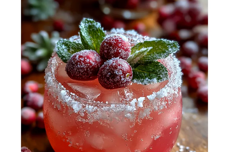 Cooking process for Festive Cranberry Cocktail