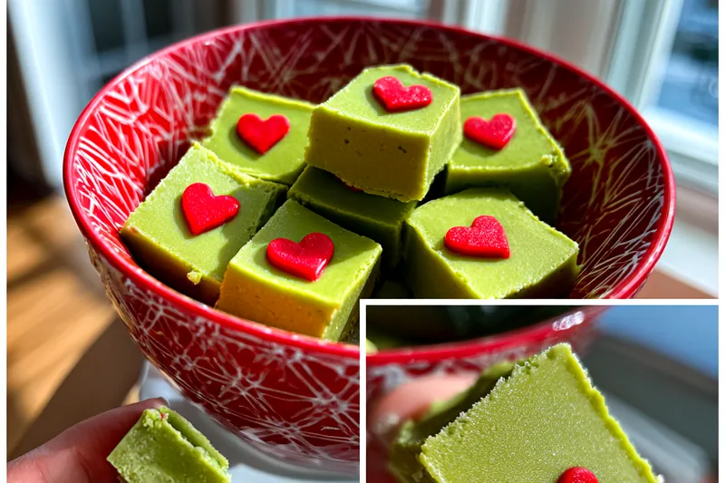 Fresh ingredients for Festive Green Fudge