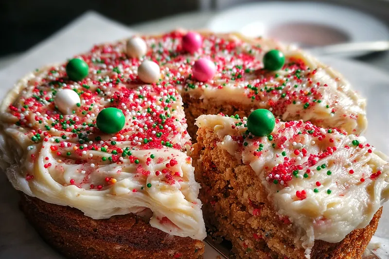 Cooking process for Festive Holiday Cheesecake