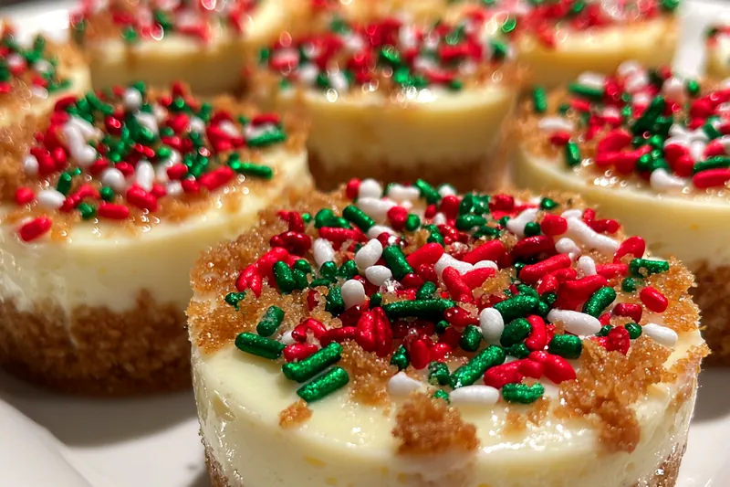 Cooking process for Festive Mini Cheesecake Bites