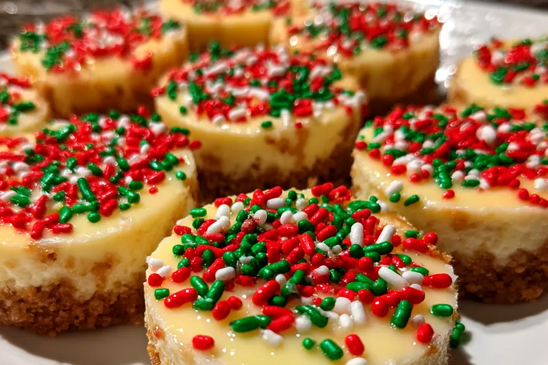 Fresh ingredients for Festive Mini Cheesecake Bites