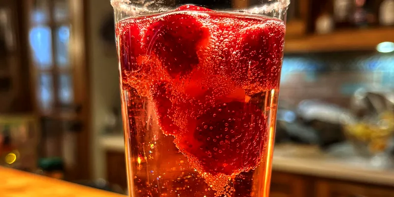 Festive Strawberry Fizz