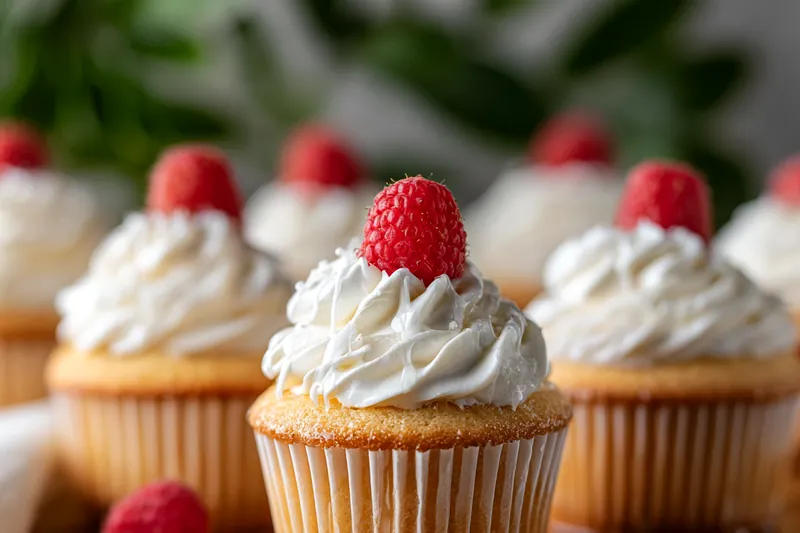 Cooking process for Fluffy Berry Cupcake Delights