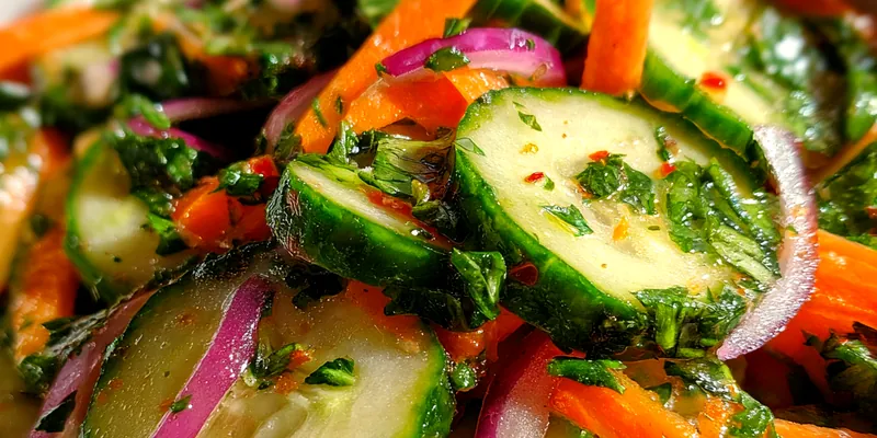 Fresh Cucumber Carrot Salad