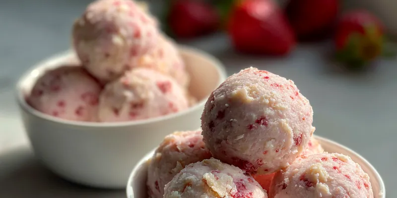 Frozen Yogurt Strawberry Bites