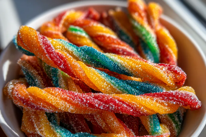 Fresh ingredients for Fruity Twisted Candy