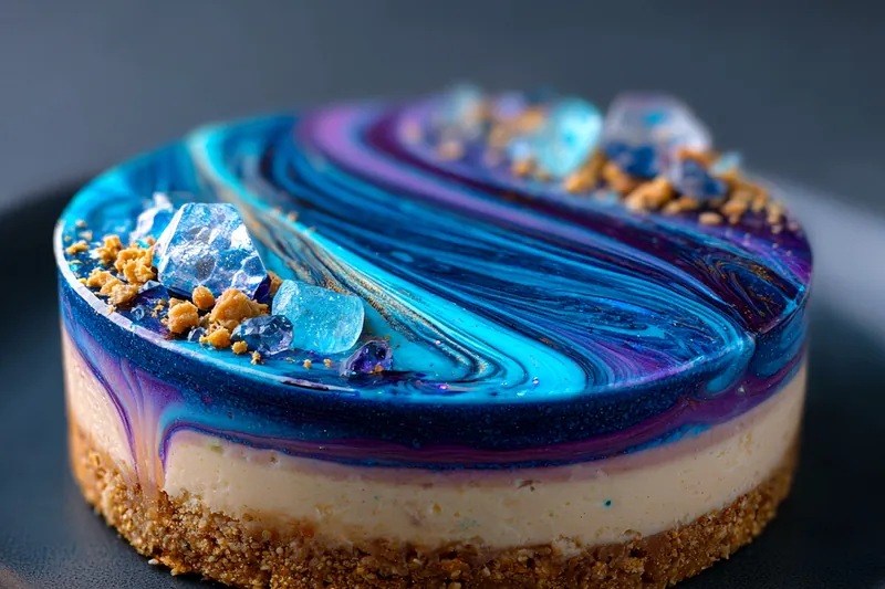 Fresh ingredients for Galactic Blueberry Cheesecake