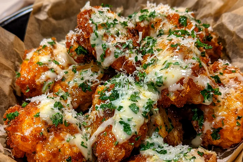 Fresh ingredients for Garlic Parmesan Boneless Wings