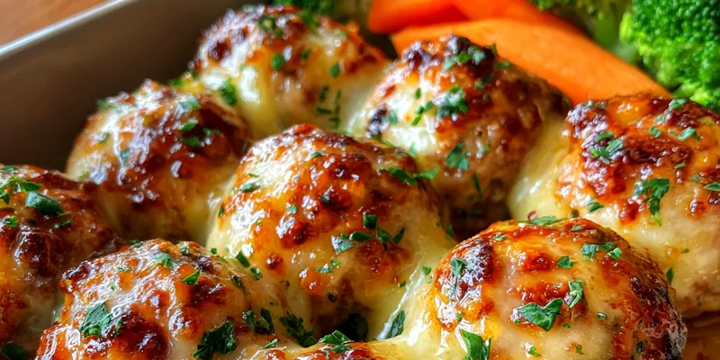 Delicious Garlic Parmesan Chicken Loaves served on a plate