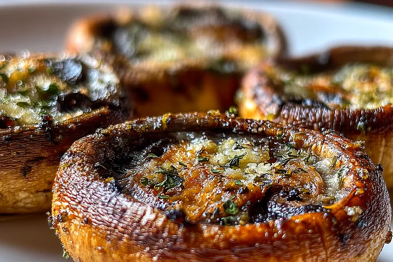 Ingredients for Garlic Parmesan Mushrooms