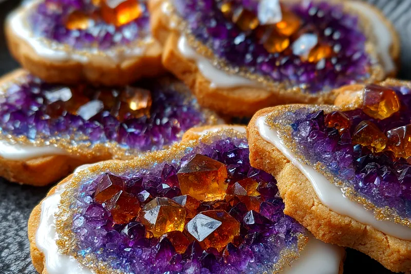 Fresh ingredients for Geode Crystal Sugar Cookies