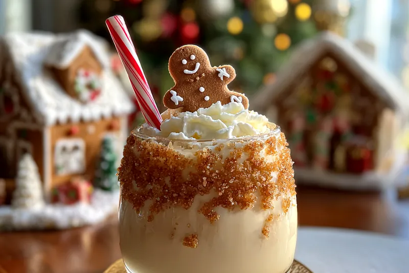 Cooking process for Gingerbread Holiday Cocktail