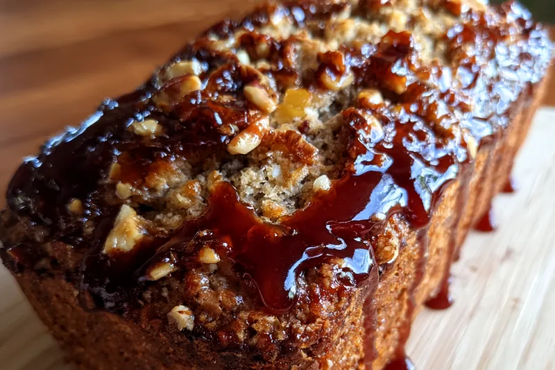Cooking process for Glazed Apple Fritter Loaf