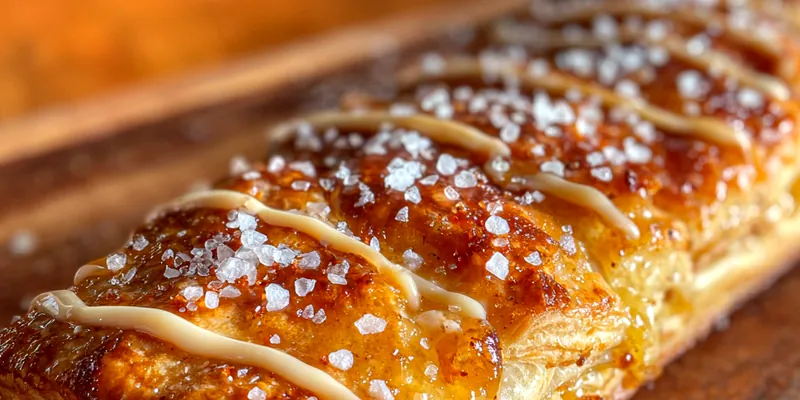 Delicious Glazed Apple Pastry Delight served on a plate
