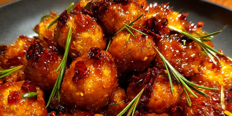 Delicious Glazed Chicken Bites served on a plate