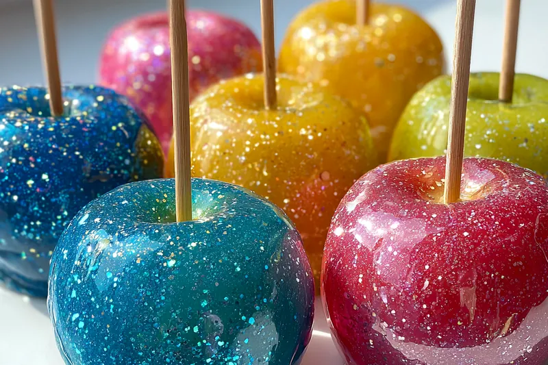 Fresh ingredients for Glitter Candy Coated Apples