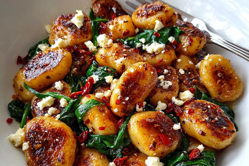 A variety of ingredients for Golden Gnocchi Delight, showcasing fresh potatoes, herbs, and cheese.