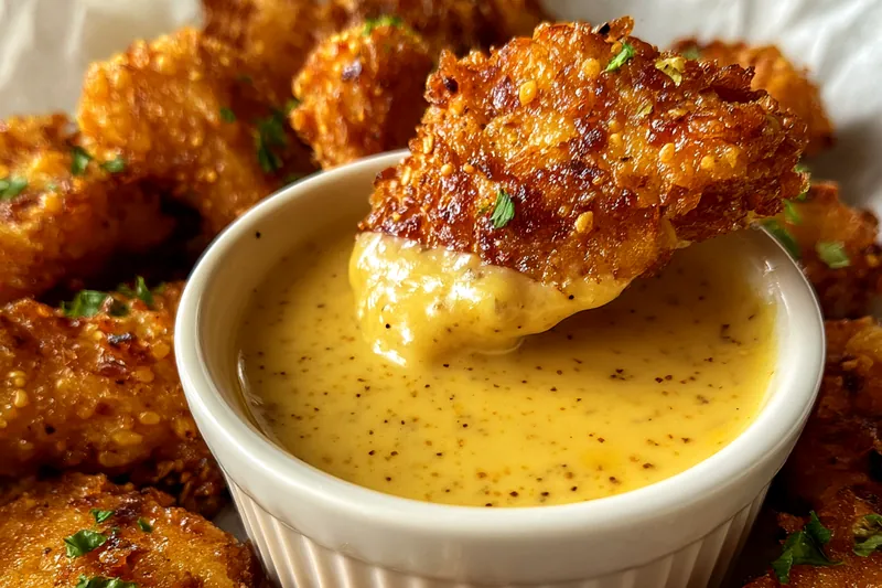 Cooking process for Golden Mustard Dipping Sauce