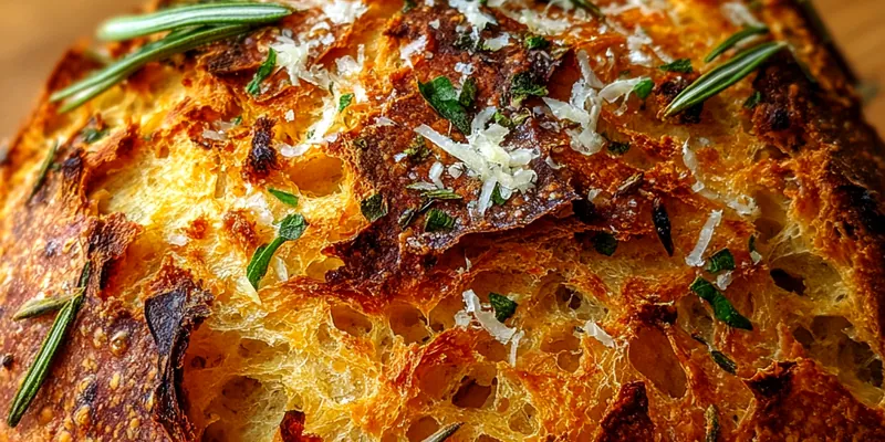 Golden Parmesan Garlic Artisan Loaf