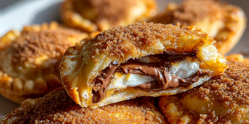 Delicious Gooey S'mores Hand Pies served on a plate