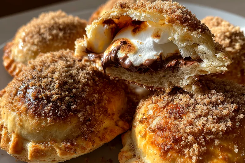 Fresh ingredients for Gooey S'mores Hand Pies